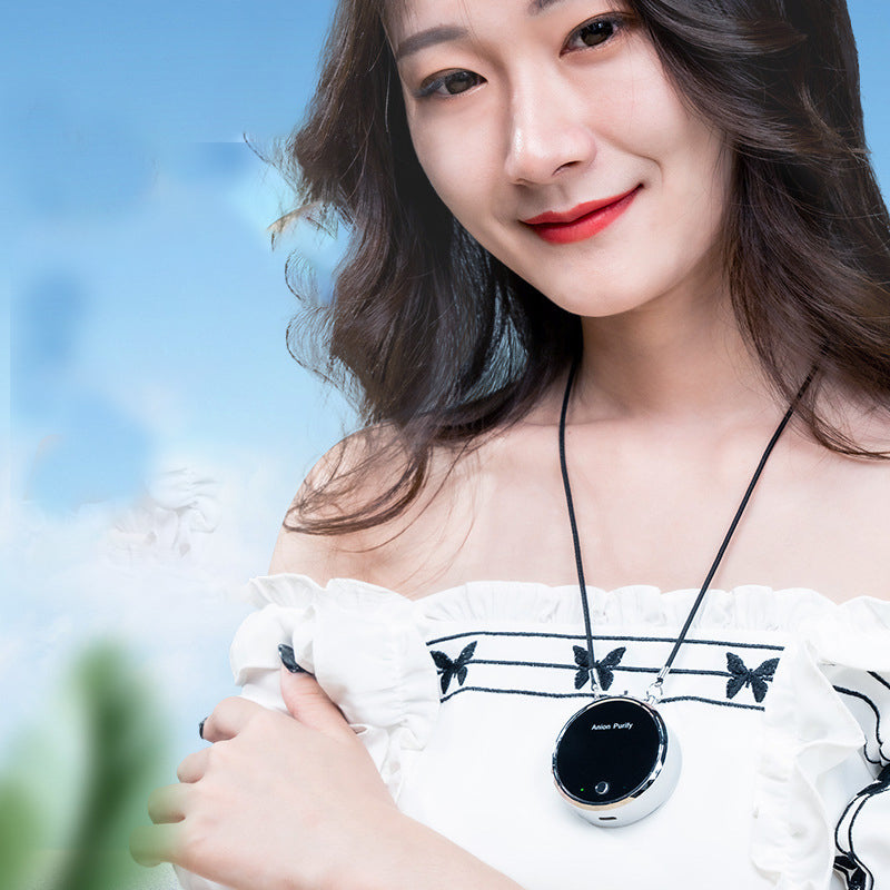 Breathe Easy with the Portable Hanging Neck Air Purifier